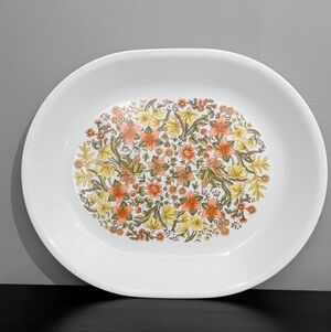 Corelle By Corning Vintage Indian Summer Large 12" Serving Platter 70's‎ 80's
